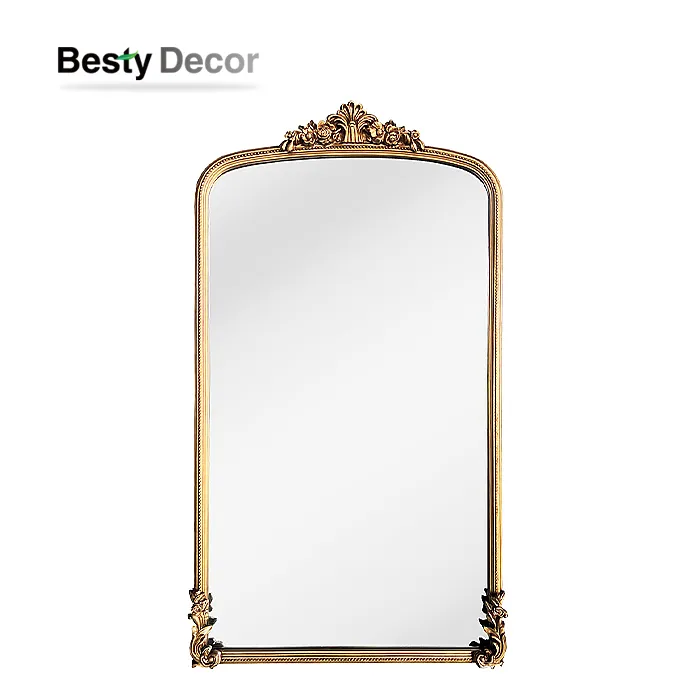 الجملة مرايا إطار خشبي كبير للأرضية الدائمة لغرفة المعيشة